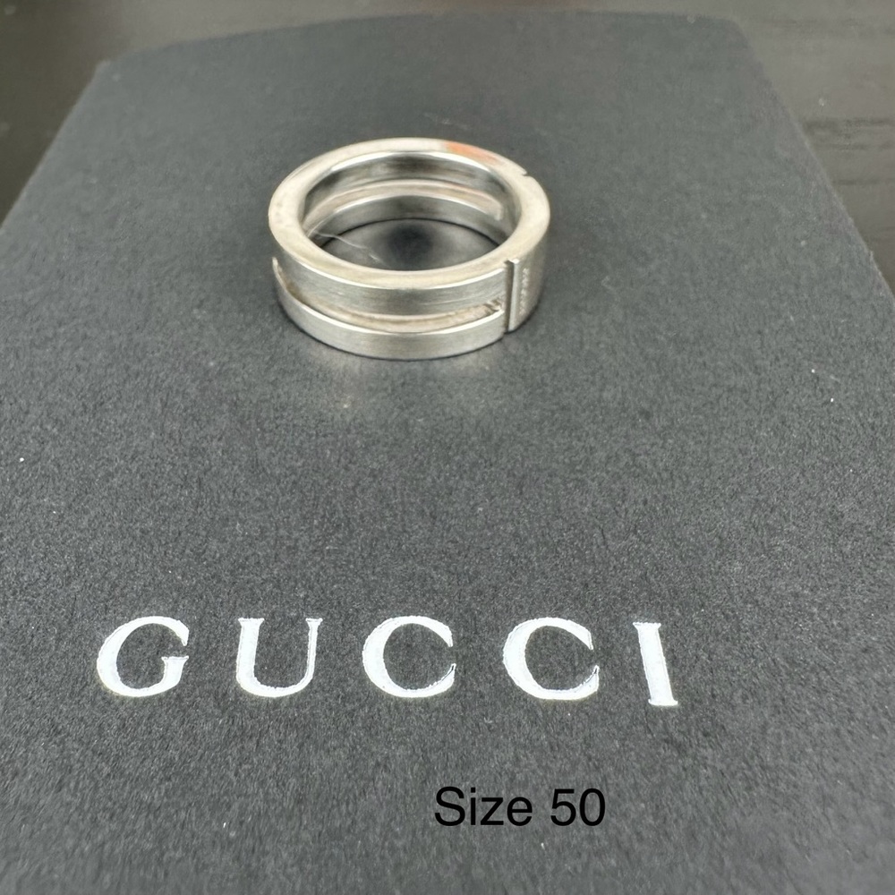 GUCCI Silver 925 Ring size 5.5 - Picture 3 of 9